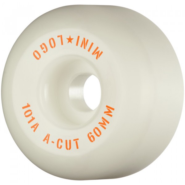MINILOGO Wheels A-Cut #2 101a White - 60mm