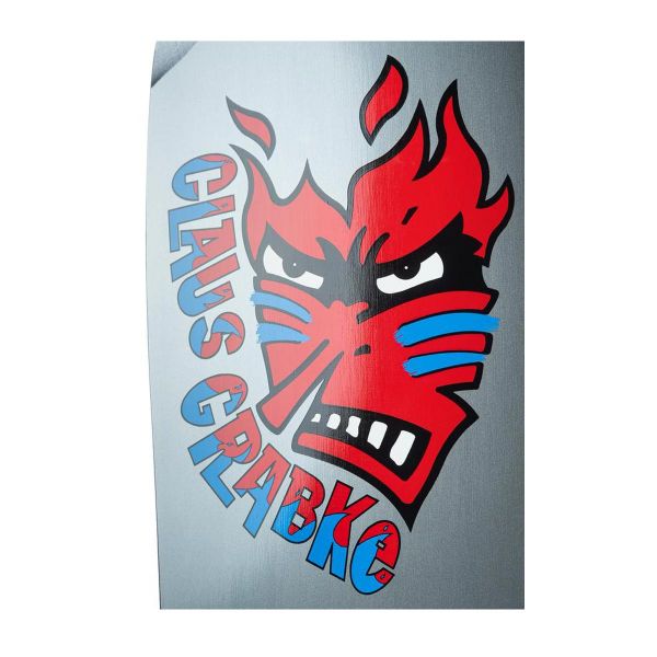 Claus Grabke Flame Face 10.25" x 30.5" Limited Silver signed Edition