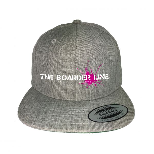 CLASSIC CAP - Heather Grey & Magenta