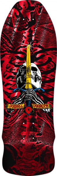Skull & Sword - GeeGah - 9.75'' x 30'' - Red Foil