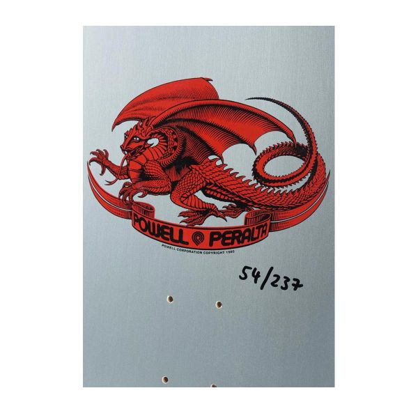 Claus Grabke Flame Face 10.25" x 30.5" Limited Silver signed Edition