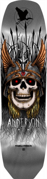 Andy Anderson - Heron II - Shape 289 - 8.45" x 31.80" - Silver Foil