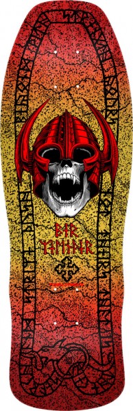 Per Welinder Nordic Skull 9.625" x 29.75" - Yellow & Red Stain