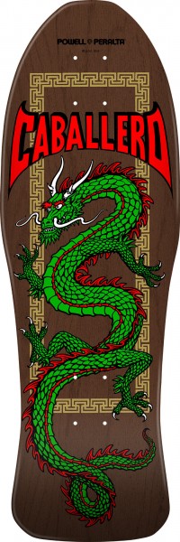 Steve Caballero - Chinese Dragon - 10" x 30" - Brown Stain