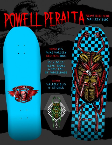 Mike Vallely - Bug - 10" x 30.25" - Checker - Blue