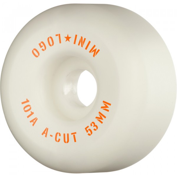 MINILOGO Wheels A-Cut #2 101a White - 53mm