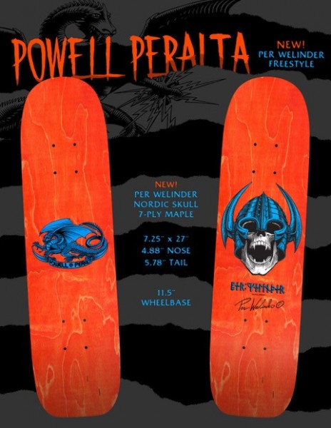 Per Welinder - Freestyle - OG - 7.25" x 27" - Orange Stain