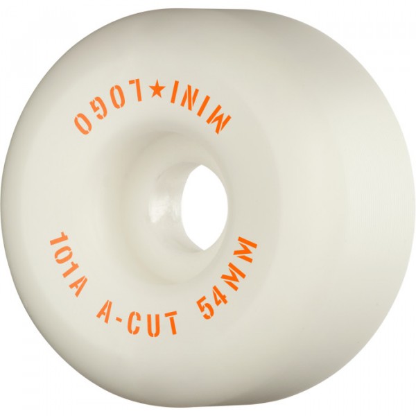 MINILOGO Wheels A-Cut #2 101a White - 54mm