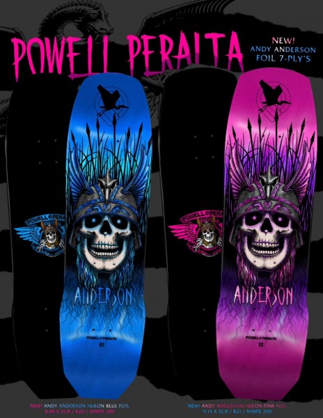 Andy Anderson - Heron III - Blue Foil & Pink Foil