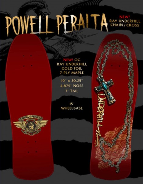 Ray Underhill - Cross - 9.9" x 31.5" - Burgundy