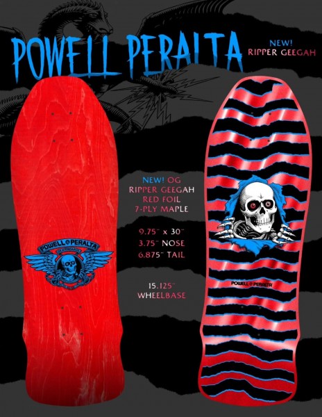 Ripper - GeeGah - 9.75" x 30" - Red Foil