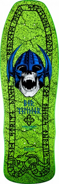 Per Welinder - Nordic Skull - 9.625" x 29.75" - Lime Green