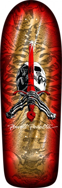 Skull & Sword - Ray Rodriguez OG - 10" x 30" - Gold Foil