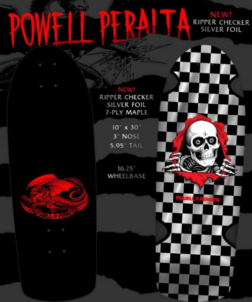 Ripper - OG Checker - 10" x 30" - Silver Foil