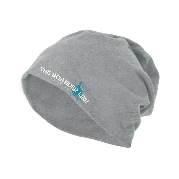 BEANIE - Heather & Turquoise