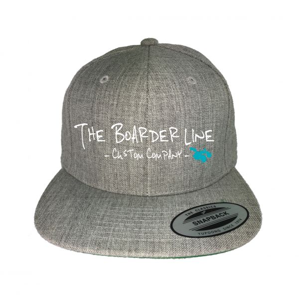 CLASSIC CAP SCRIPT - Heather Grey &Teal