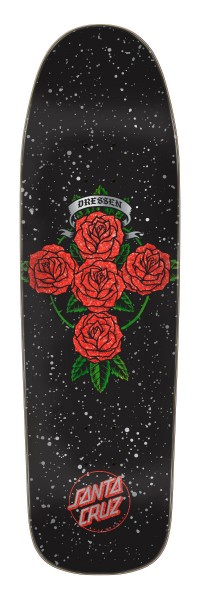 Eric Dressen - Rose Cross - 9.31" x 31.94“ - Black