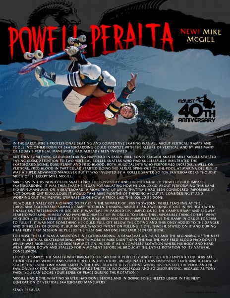 Mike McGill - Skull & Snake 10" x 30.125" - McTwist - Red