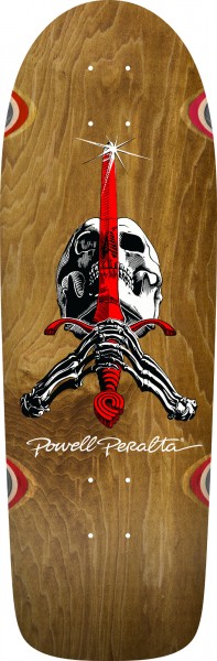 Skull & Sword - Ray Rodriguez OG - 10" x 30" - Brown Stain