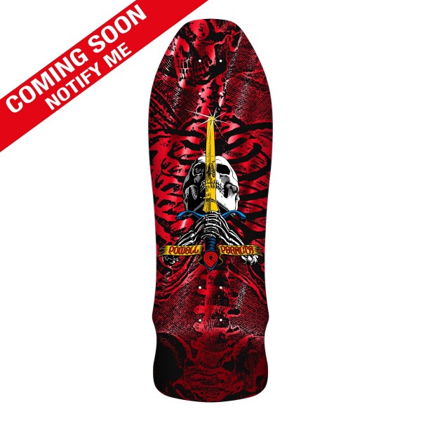 Skull & Sword - GeeGah - 9.75'' x 30'' - Red Foil